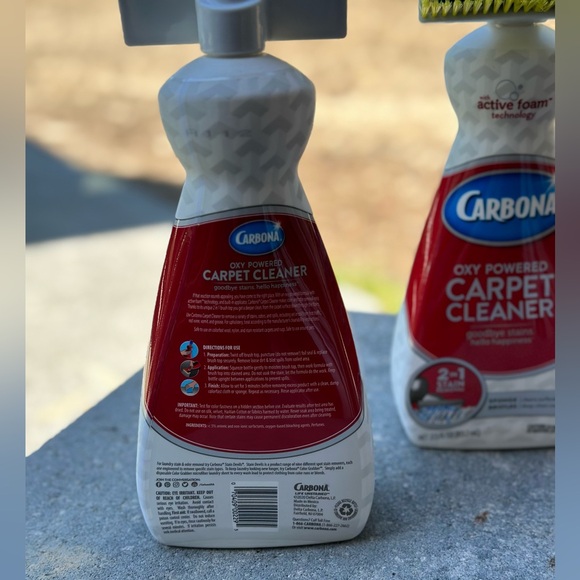NEW (2) Carbona 2 in 1 Oxy Powered Carpet & Upholstery Cleaner Stain Remover - Picture 3 of 4